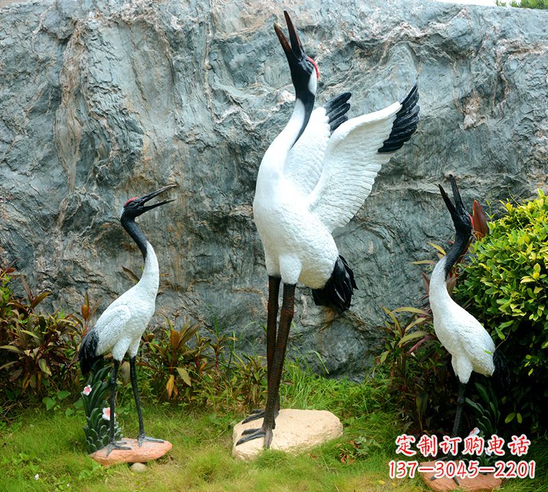 重庆精致品质,故宫仙鹤雕塑