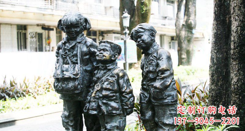 重庆挂钥匙儿童铜雕