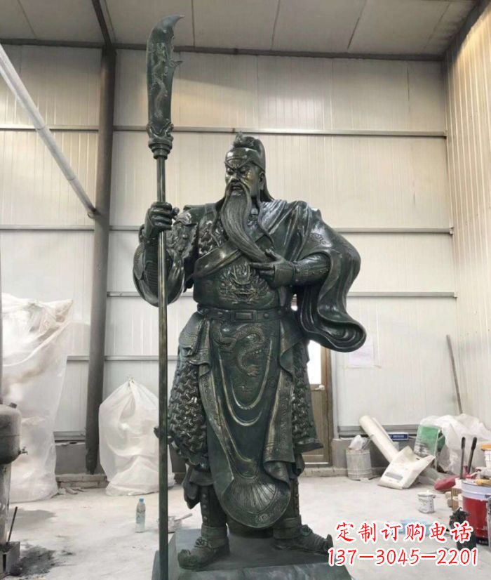 重庆正宗唐朝关公铜雕艺术品