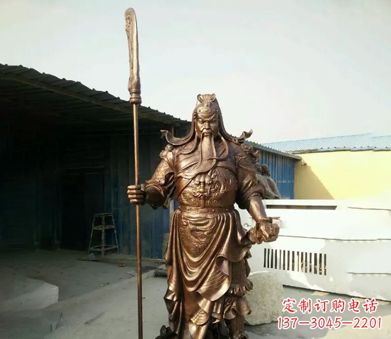 重庆中领雕塑定制关公铜雕