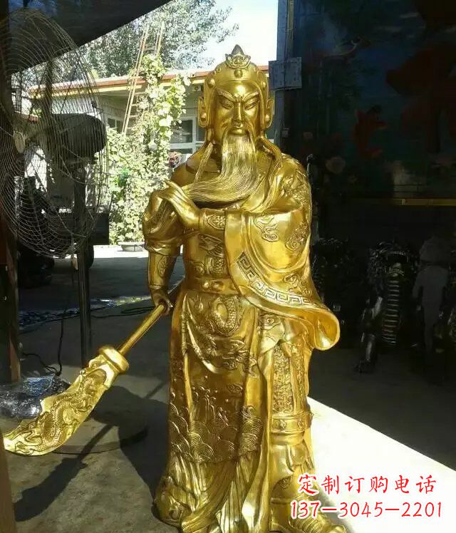 重庆关公提刀武财神铜雕
