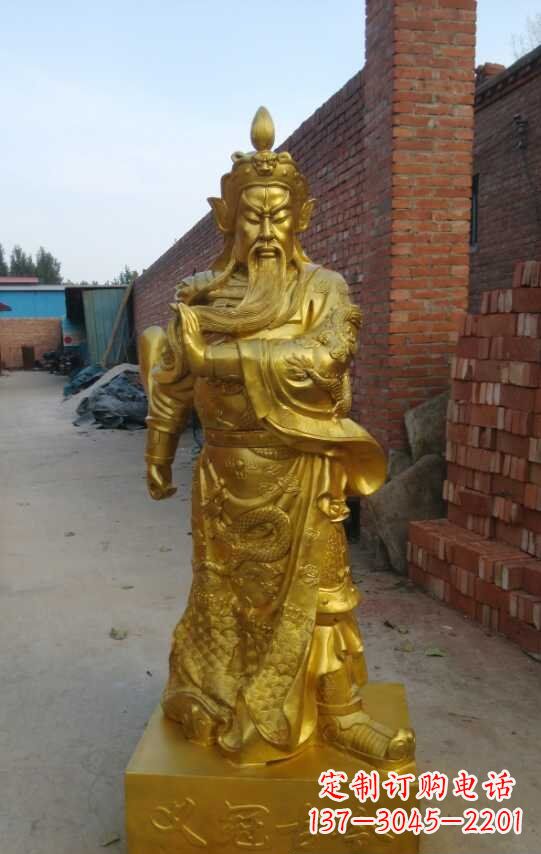 重庆精美关公铜像雕塑