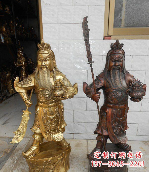 重庆拥有历史韵味的关公武财神铜雕