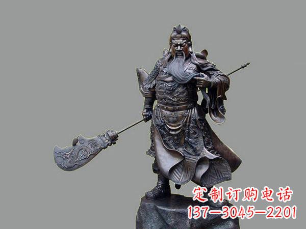 重庆关羽关二爷铜雕