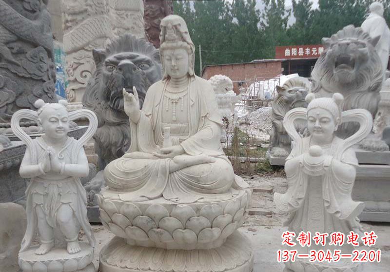 重庆观音菩萨善财童子和龙女雕塑