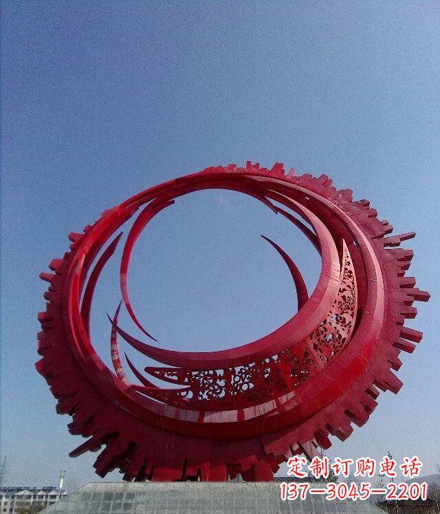 重庆精致而又引人注目的不锈钢齿轮雕塑