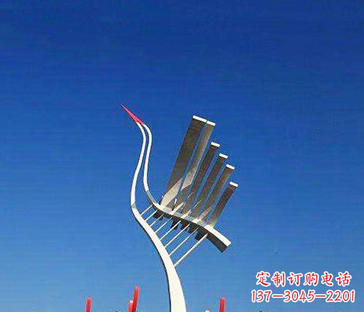 重庆丹顶鹤景观雕塑,完美定制