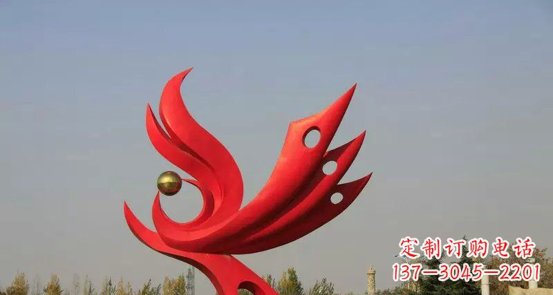重庆不锈钢手工凤凰雕塑