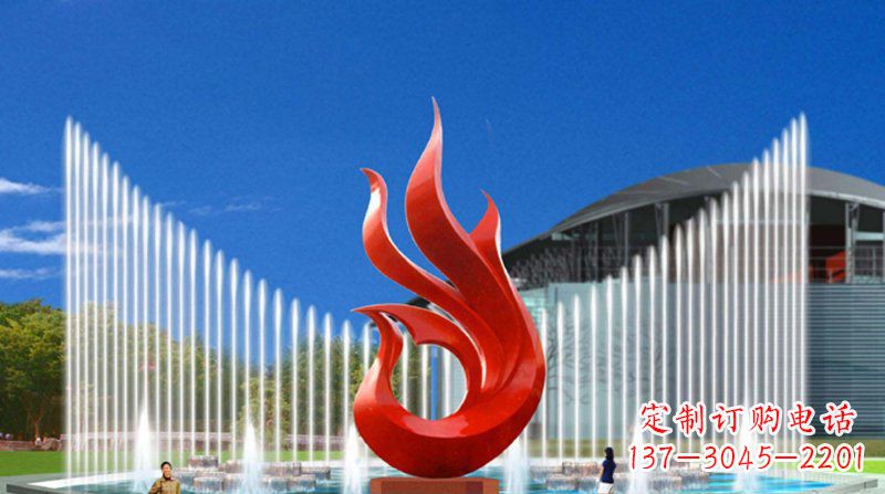 重庆中领雕塑凤凰抽象雕塑,精致品质,提升空间魅力