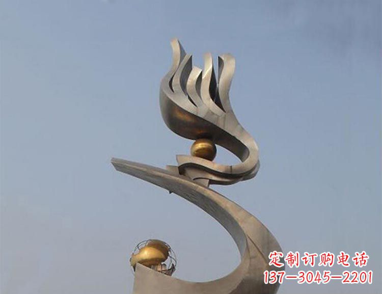 重庆雅致艺术:不锈钢凤凰雕塑
