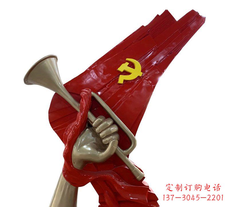 重庆优质不锈钢党旗雕塑