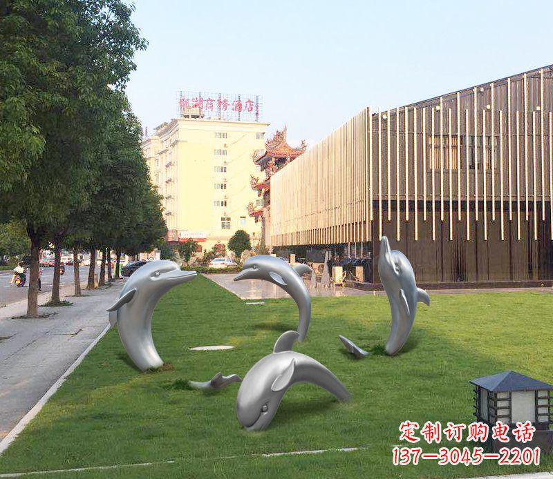 重庆艺术雕塑“海豚”摆件