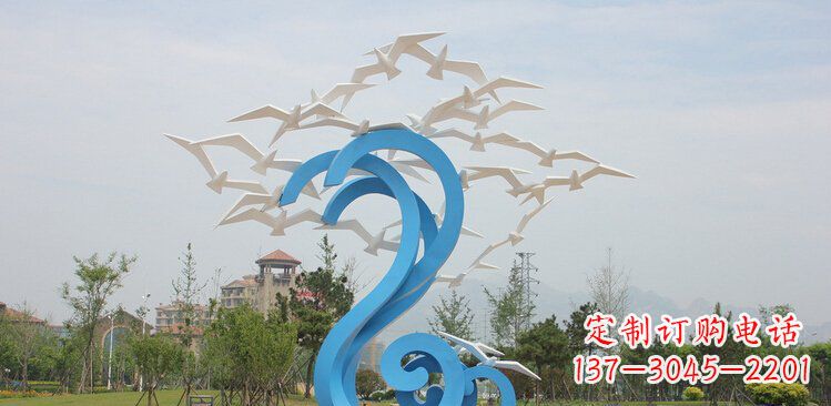 重庆精美的不锈钢鸽子雕塑