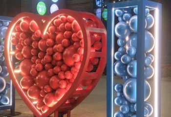 重庆艺术级不锈钢字母雕塑