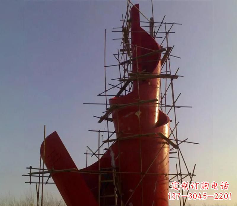 重庆广场不锈钢火炬景观雕塑