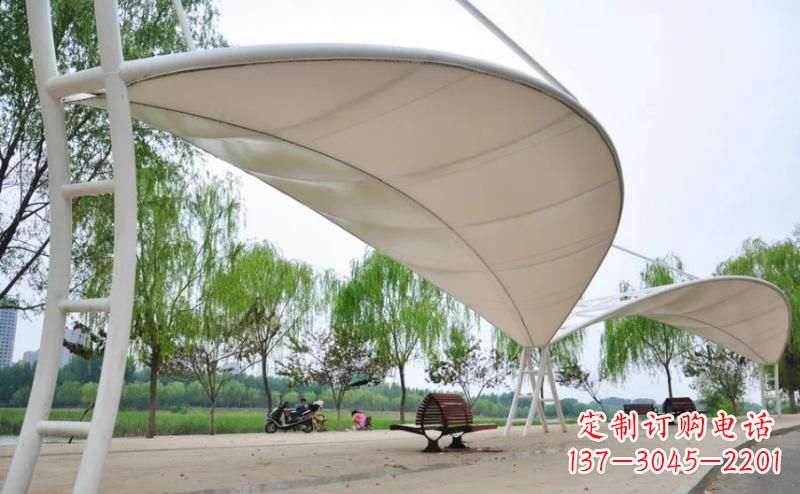 重庆广场不锈钢凉亭雕塑
