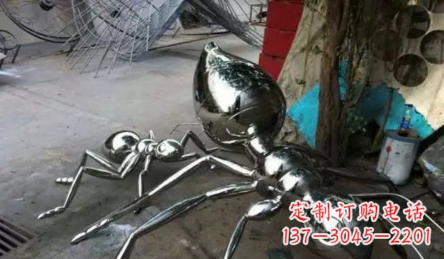 重庆广场不锈钢蚂蚁雕塑 (2)