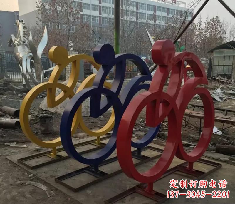 重庆中领雕塑推出的自行车雕塑是一件别具一格的…