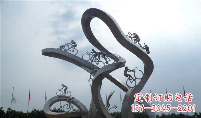 重庆让你个性十足的自行车雕塑