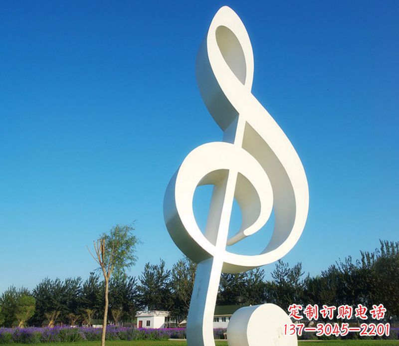 重庆不锈钢音符雕塑,把音乐之美立起来