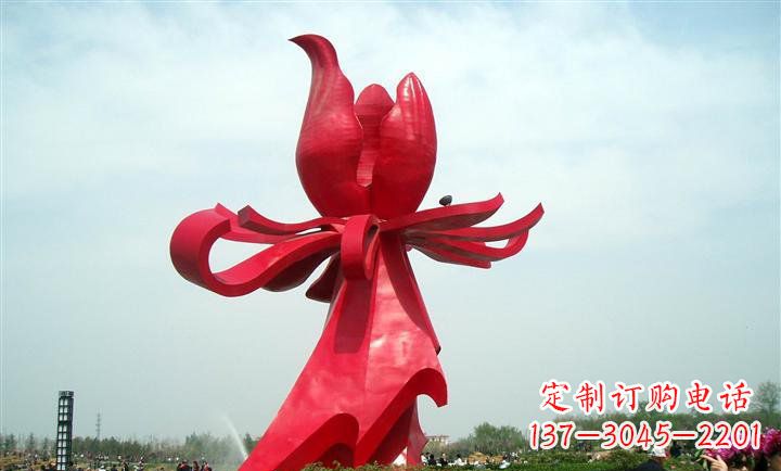 重庆艺术精品--中领雕塑专业定制紫荆花雕塑