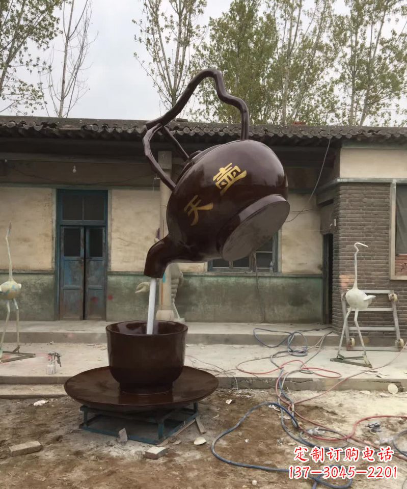 重庆茶壶精美铜雕,为您打造经典景观雕塑