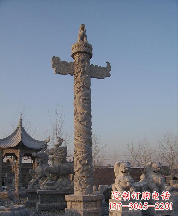 重庆广场大理石华表雕塑