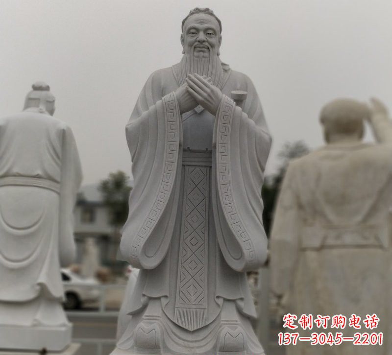 重庆中领雕塑：铸造传统文化，精致的大理石孔子石雕