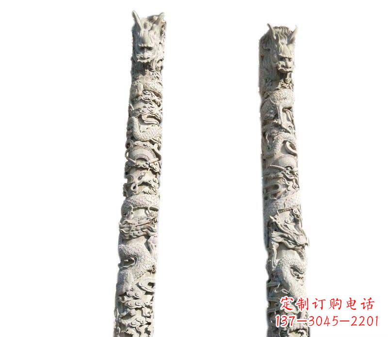 重庆欣赏传统工艺，邀请专业大理石龙柱雕塑