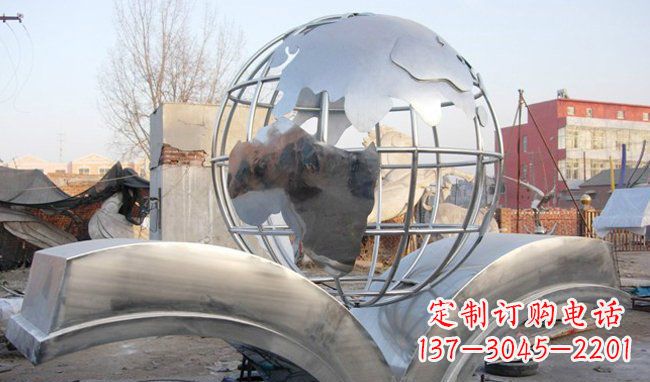 重庆艺术地球,传承贵族气派的不锈钢雕塑