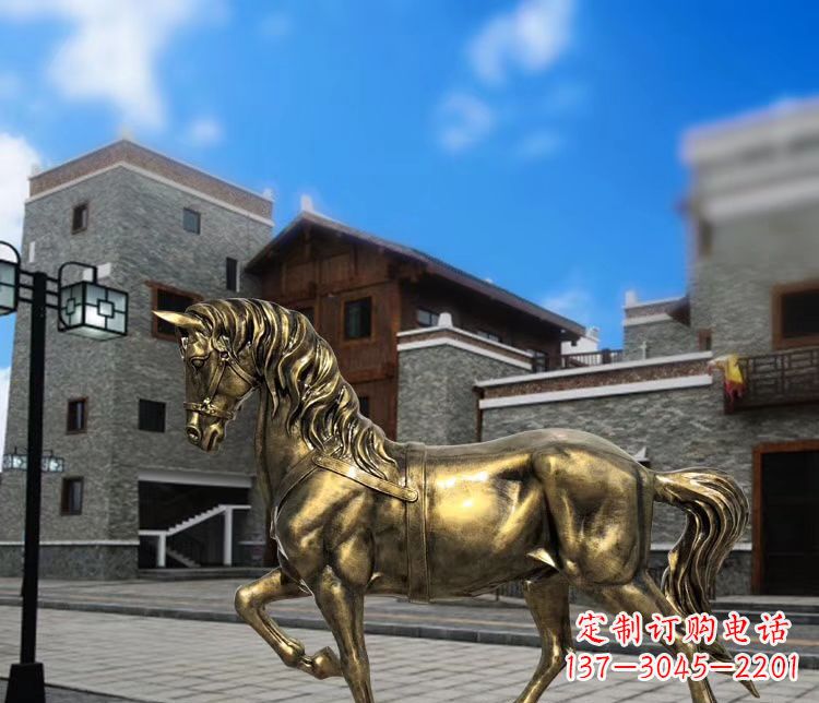 重庆金色动物雕塑,点缀您的园林景观