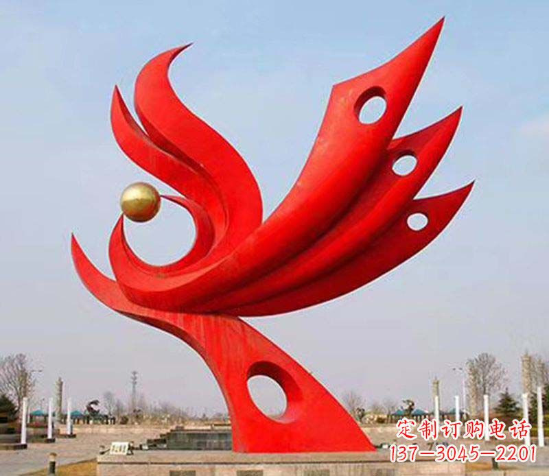 重庆中领雕塑——高质量的凤凰不锈钢雕塑
