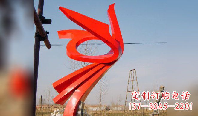 重庆广场凤凰不锈钢雕塑 (3)