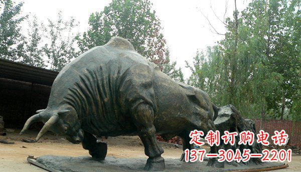 重庆铜雕牛雕塑-领雕塑定制