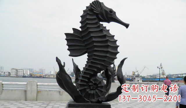 重庆广场海马铜雕