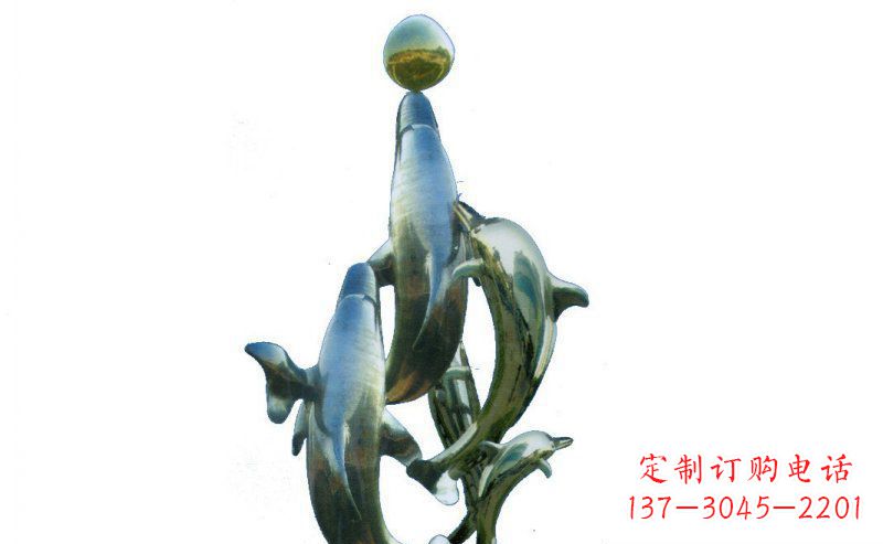 重庆优雅而精致的海豚雕塑