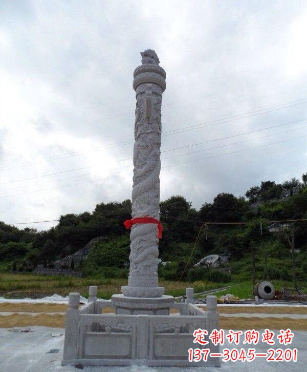 重庆高质感汉白玉华表雕塑,让您的空间时尚更有品位