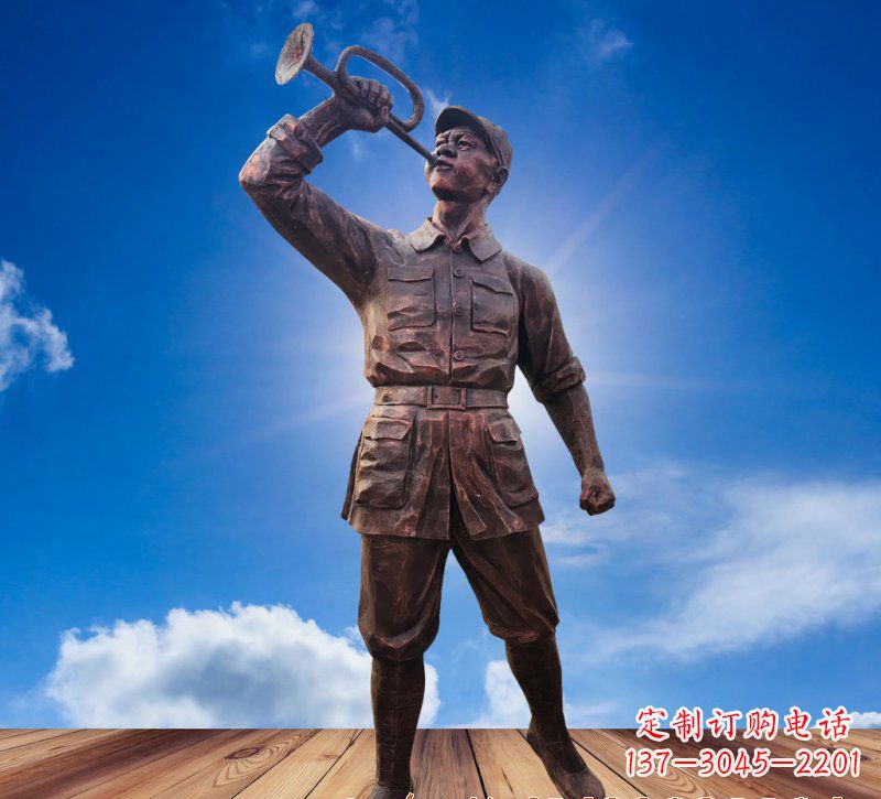 重庆领雕塑:具有历史意义的红军铜雕