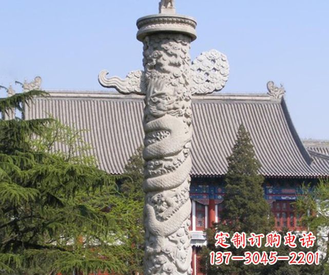 重庆广场华表景观石雕 (2)