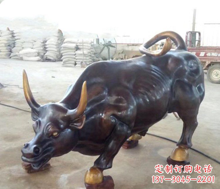 重庆牛玻璃钢仿铜动物雕塑-把动物雕塑带入生活