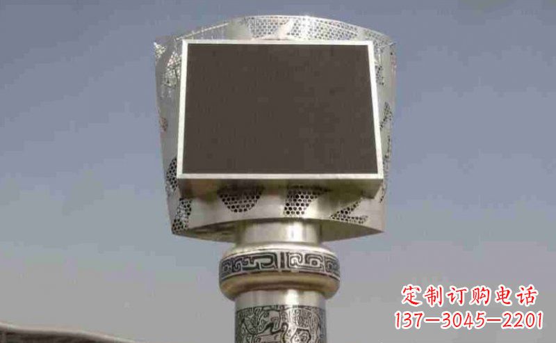 重庆广场火炬不锈钢雕塑_2