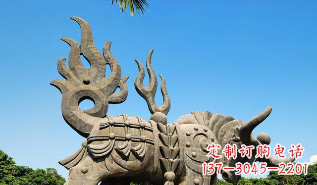 重庆铜牛雕塑,精致美观的热带雕塑