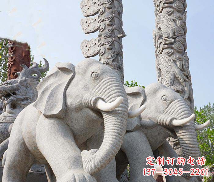 重庆精美大象雕塑,点缀广场雅致之美