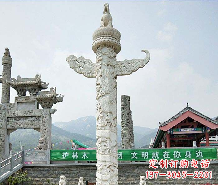 重庆广场景观大理石华表石雕