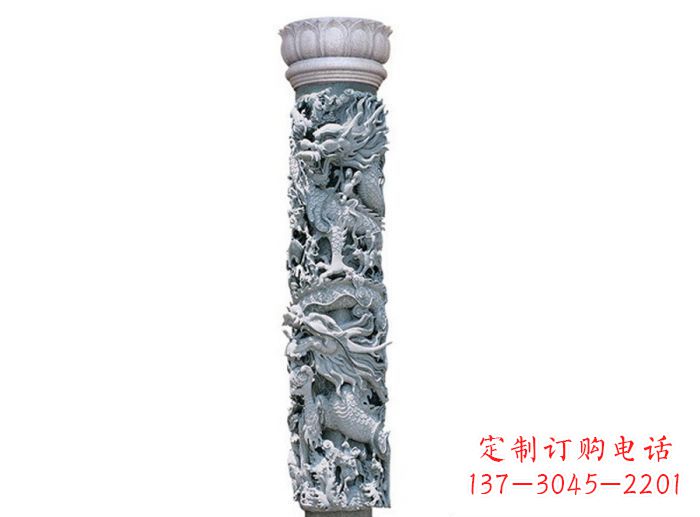 重庆中国风龙柱石雕:传承传统文化