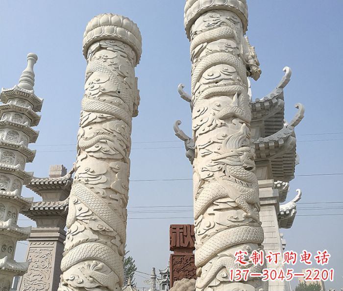 重庆传承雄风,精美绝伦的盘龙柱石雕