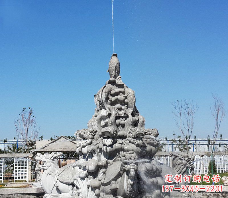 重庆广场龙龟喷泉石雕