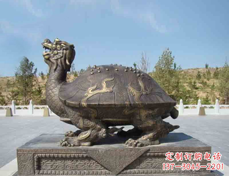 重庆广场龙龟铜雕塑