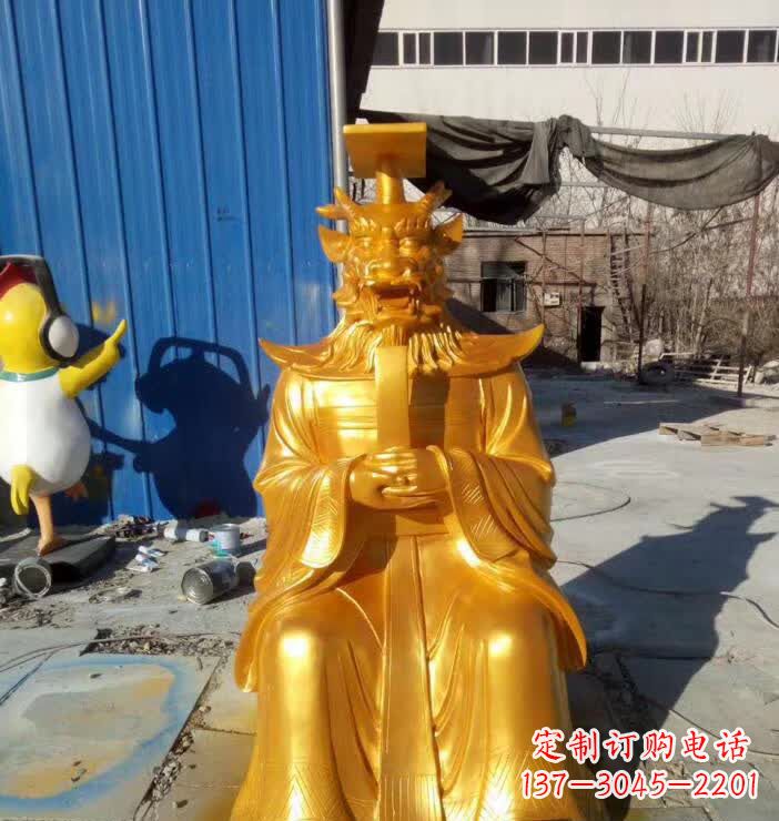 重庆中领雕塑:精美龙王铜雕