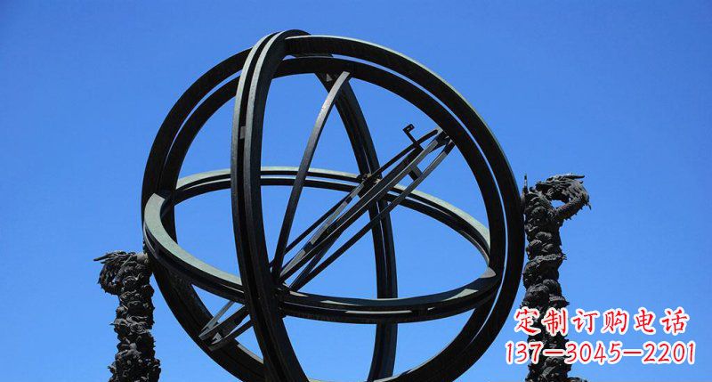 重庆广场青铜浑天仪雕塑